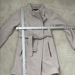 Kenneth Cole Women's Beige Belted rain Coat